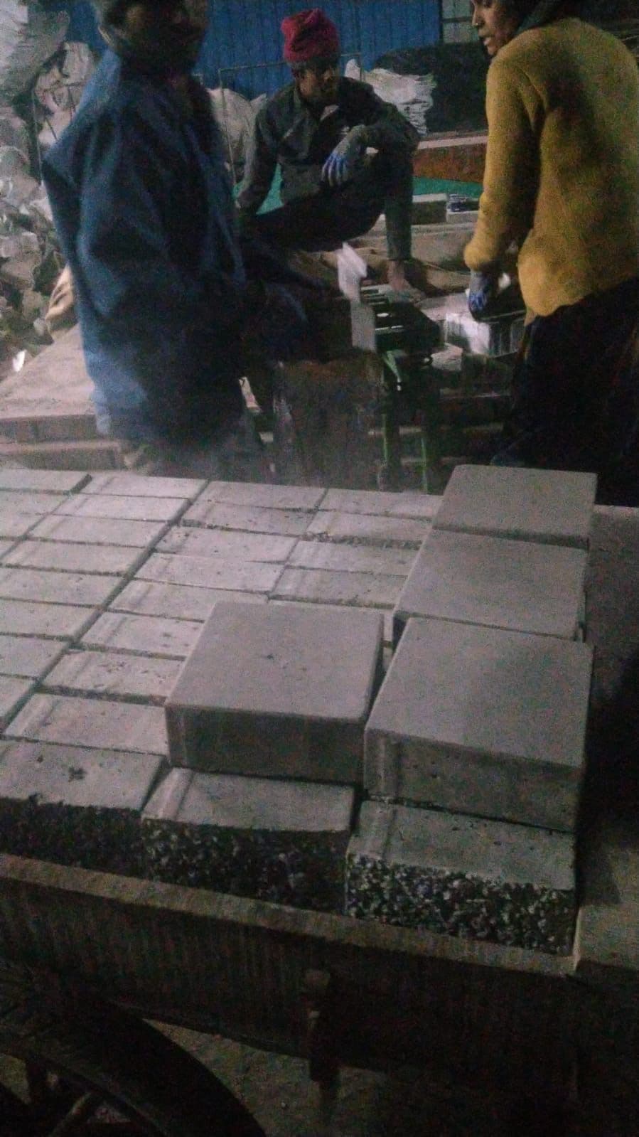 Square paver production at AR Precast