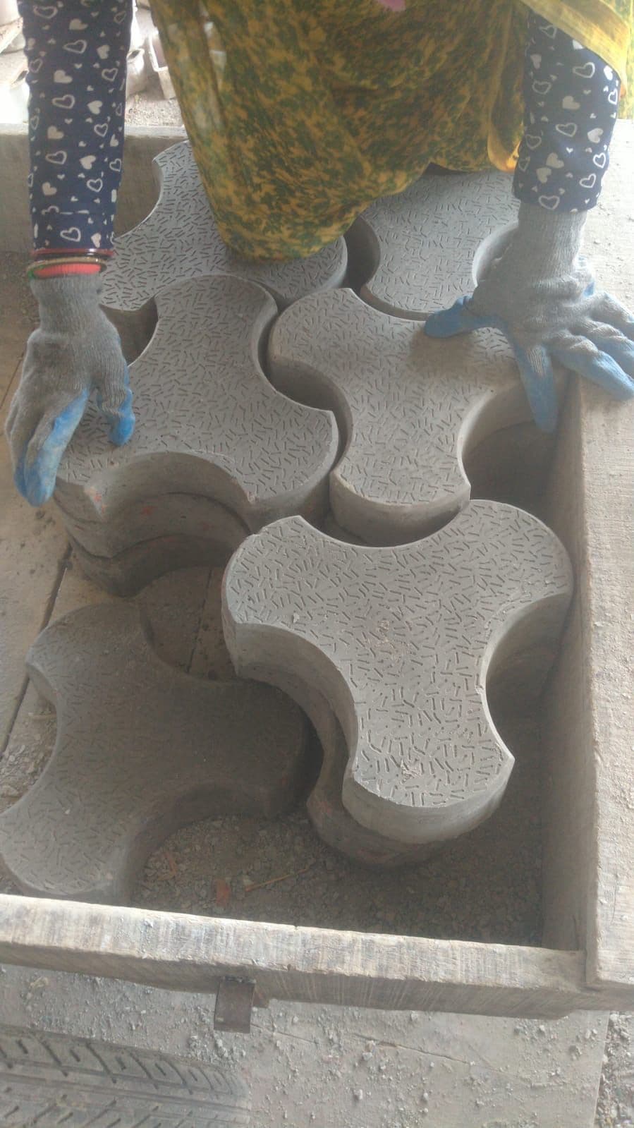 Grey Milano Paver Demould at AR Precast